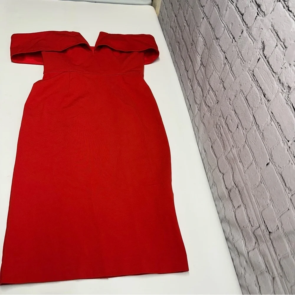 NWT N/NICHOLAS Strapless Red Dress size 8 - Picture 3 of 13